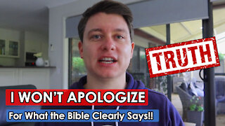 I WON'T apologize for what the Bible says | Progressive Christianity is a LIE |The Truth of It