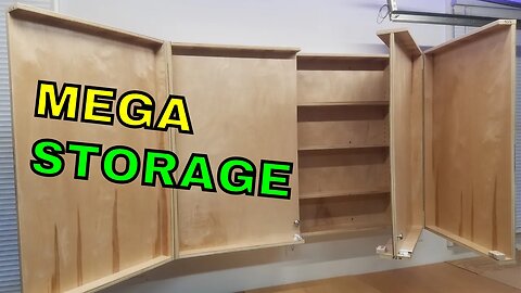 DIY tool storage woodworking wall cabinet build project