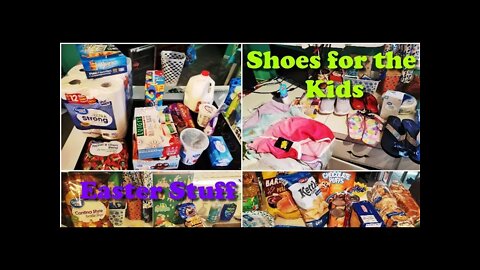 Walmart Haul/Aldi Haul | Shoes & Clothes For The Kids | Easter Decor *Emergency Food*