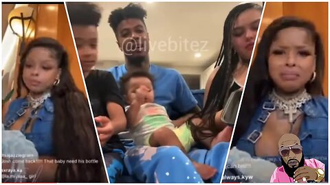 Chrisean Rock Cries On Live With New Born Chrisean Malone Jr Talks Blueface & Jaidyn