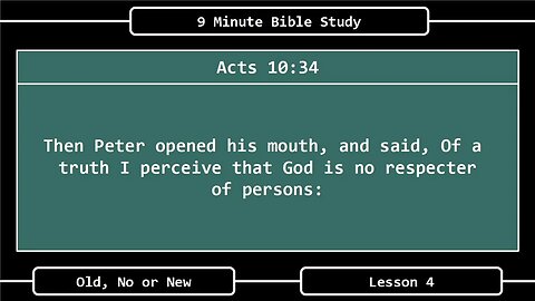 9 Minute Bible Study