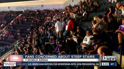 Fans concerned about steep seats at T-Mobile Arena