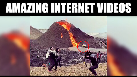 Playing very close to real volcano | Most interesting & Funny videos on the internet