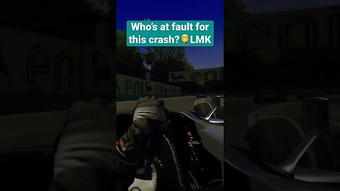 Who’s at fault for this crash? F1 V10 #shorts #assettocorsa #vr #simracing #f1