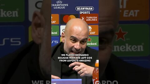 'Bernardo is F*****G intuitive! NO ONE can do that! I'm sorry Twitter, I am right!' | Pep Guardiola