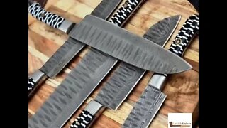 Best Damascus Steel Knives Set in Georgia #shorts #knives #knife #georiga