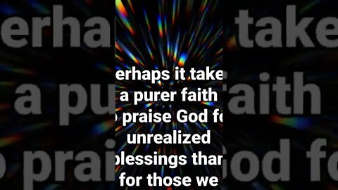 Faith In Unrealized Blessings? – A. W. Tozer * Christian Quotes * #christian #tozer #shorts