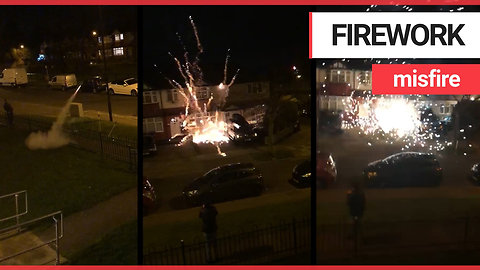 New Years Eve firework smashes into house and explodes