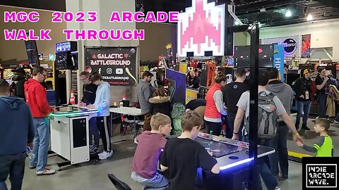 Midwest Gaming Classic 2023 Arcade Walk Through | Indie Arcade Wave