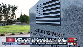 Shafter backpedals on adding names to Veterans Memorial