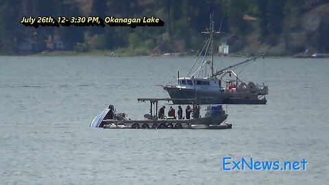 Capsized Fishing Boat Okanagan Lake July 26 2023 12 noon 3 pm