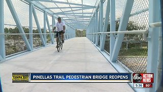 Pinellas Trail pedestrian bridge over Alt 19 reopens after delays