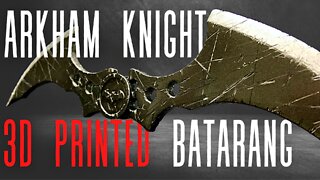 3D Printed Arkham Knight Batarang