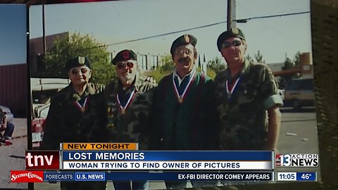 Woman finds pictures of military veterans behind store