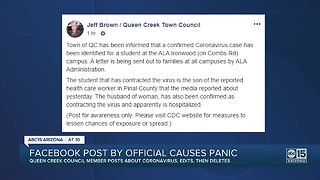 Queen Creek council's post on social media causes panic