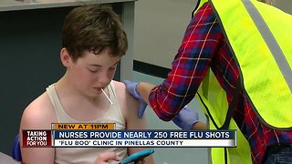 Clinic in Tampa Bay offers free flu shots to parents and children