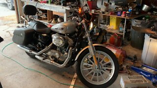 2009 Harley Davidson Sportster idling