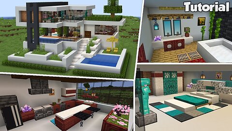 Minecraft: Modern House #43 Interior Tutorial