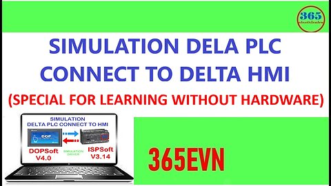 0017 - Simulation delta plc connect to hmi without hardware