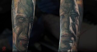 Tattoo Timelapse | Voldemort Tattoo | Hyper Realistic Color Portrait