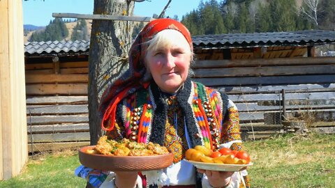Food of Ukrainian mountaineers! How people live high in the mountains!