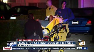 Man shot at front door of his Chula Vista home