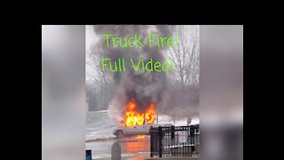 Truck burst into flames. Full Video!