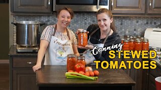 Canning Stewed Tomatoes | Large Batch | Recipe and Canning Tutorial