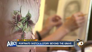 Portraits sketch a story beyond the grave