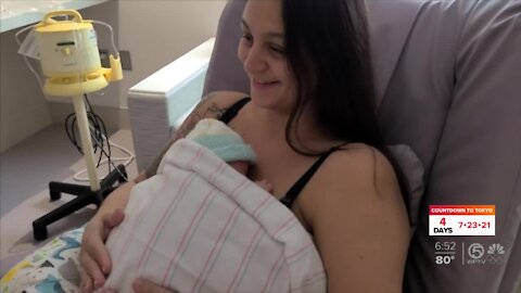 Jupiter hospital pushes for more skin-to-skin contact between moms and newborns