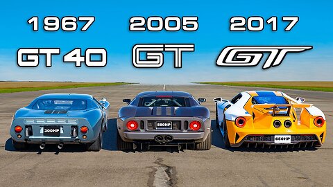 Ford GT Generations DRAG RACE