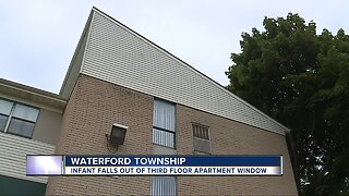 Infant falls out of third floor apartment window