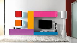 Contemporary TV unit: interior design TV cabinet