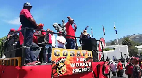 SOUTH AFRICA - Cape Town - Cosatu March (Video) (tLi)