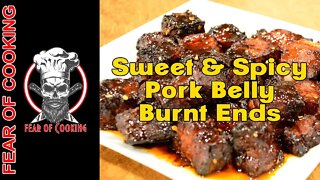 Sweet and Spicy Pork Belly Burnt Ends - Easy Recipe and a ton of flavor!