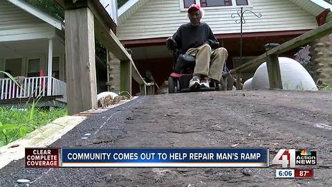 Community rallies to help wheelchair-bound man