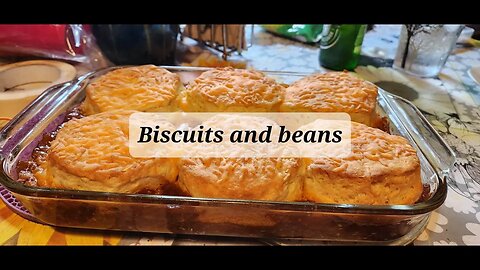 Special request biscuits and beans