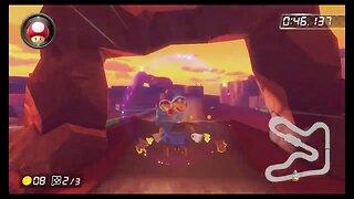 Mario Kart 8 Deluxe DLC Wave 5 Time Trials - GBA Sunset Wilds (200cc) - 1:15.741