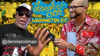 DENNIS RODMAN PULLED UP TO SNEAKERCON WASHINGTON D.C.