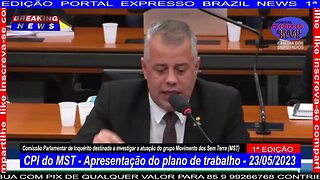 CPI do MST - Apresentação do plano de trabalho - 23/05/2023