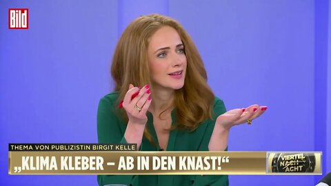 „Klima Kleber ab in den Knast!“ Birgit Kelle bei Viertel nach Acht