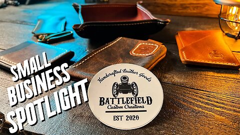 Handmade leather gear that's made near a Civil War Battlefield! (Battlefield Custom Creations)