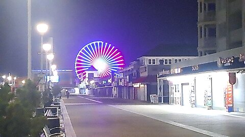 Ocean City Boardwalk April 24 2024 ferris wheel lights