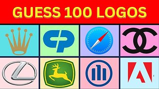 Can you guess the logo in 3 seconds | 100 famous logos | Logo Quiz