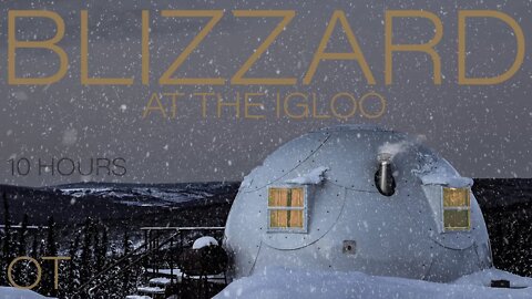 Blizzard at the igloo 2| Howling wind and blowing snow for Relaxing| Studying| Sleep| Igloo Ambience