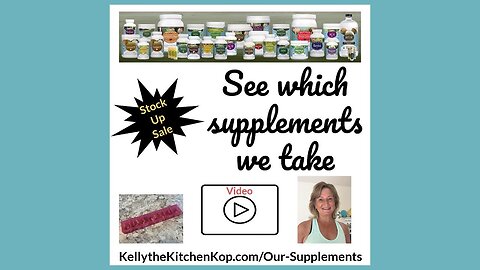 See which supplements we take (stock up sale!)