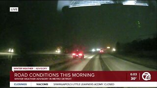 Road conditions worsen as the winter storm makes it way through metro Detroit