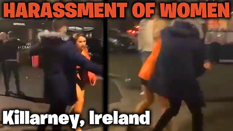 Woman HARASSED on the streets of Killarney, Kerry, Ireland by confrontational migrant man