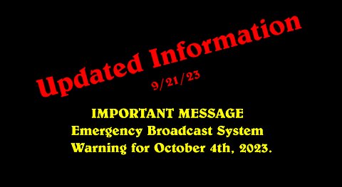 Updated information Oct. 4th EBS