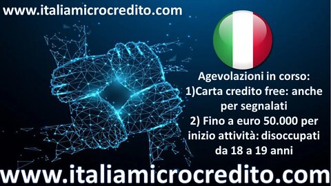 #microcreditoitaliafree #microcreditoitalia carta fido anche per segnalati. www.microcredito.com